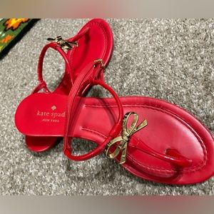 Kate Spade sandals- red